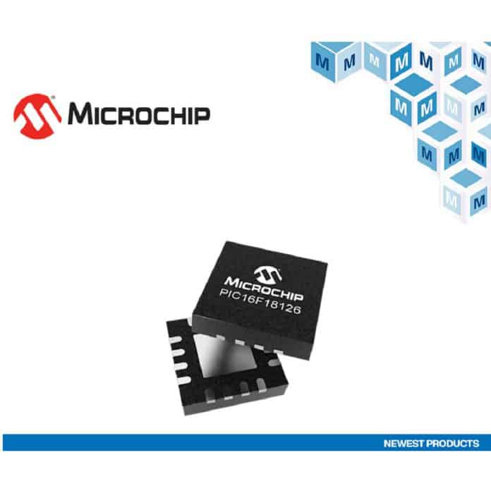Microcontrollori PIC16F18x ottimizzate per applicazioni di nodi di sensori